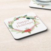 クリスマスリース 楽しいホリデー コースター (左側)