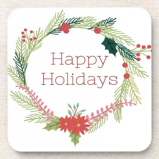 クリスマスリース 楽しいホリデー コースター (正面)