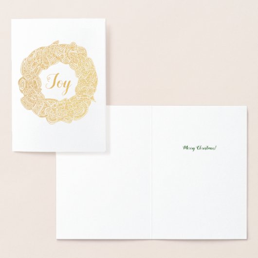 クリスマスリース 箔カード (ディスプレー)