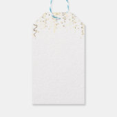 クリスマスリース,紙吹雪，喜び ギフトタグ (裏面)