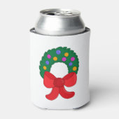 クリスマスリース 缶クーラー (缶正面)