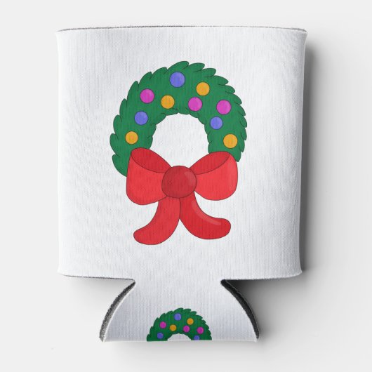 クリスマスリース 缶クーラー (正面)
