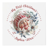 クリスマスリース、花と果実のフォトキューブ フォトキューブ (正面)