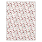 クリスマスリース、赤い花と果実 テーブルクロス (正面)