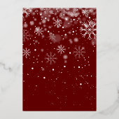 クリスマスリース 5枚の写真 ゴールド 箔シーズンカード (裏面)