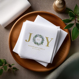 クリスマスリース「Joy」 スタンダードカクテルナプキン
