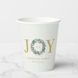 クリスマスリース「Joy」 紙コップ