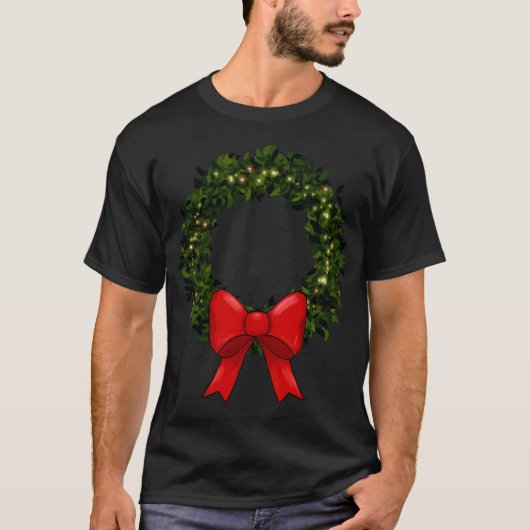 クリスマスリース Tシャツ (正面)