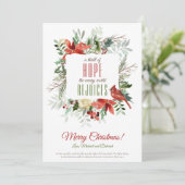 クリスマスリースAスリルオブホープホリデーカード シーズンカード (スタンド正面)