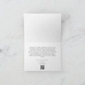 クリスマスリースQRコードビジネスホリデーカード シーズンカード (内部)