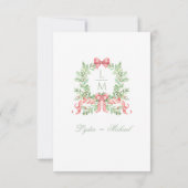 クリスマスリースwキャンディーケーンボウ詳細カード サンキューカード (裏面)