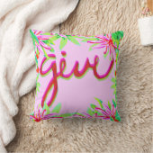 クリスマスリーフ与え-  クッション (ブランケット)