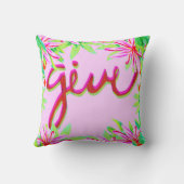 クリスマスリーフ与え-  クッション (裏面)