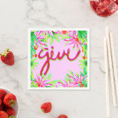 クリスマスリーフ与え-  スタンダードカクテルナプキン (インサイチュ)