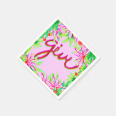 クリスマスリーフ与え-  スタンダードカクテルナプキン (角)