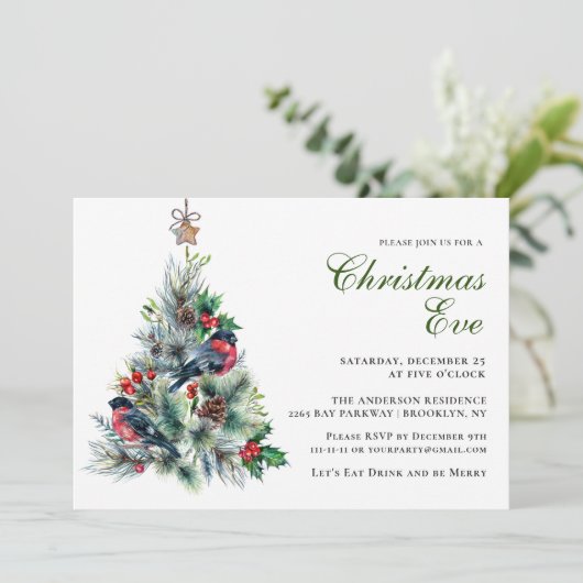 クリスマスリーフ&レッドバードクリスマスイブパーティー 招待状 (スタンド正面)