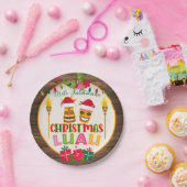 クリスマスルアウ（ハワイ式宴会）パーティー紙プレート- W ペーパープレート (パーティー)