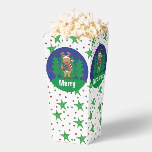 クリスマスルドルフの好意ボックス フェイバーボックス (はじけた状態)