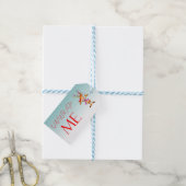 クリスマスルドルフアンラップメギフトラベル ギフトタグ (より糸付き)