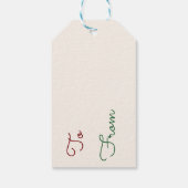 クリスマスルビーを使ったハミングバードギフトラベル ギフトタグ (裏面)