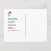 クリスマスルメミームカスタム文字編集可能 シーズンポストカード (裏面)