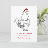 クリスマスルースターシンプルスケッチ シーズンカード (スタンド正面)