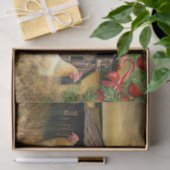 クリスマスルースター鶏バーンクープファーム 薄葉紙 (ギフト)