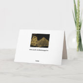 クリスマスルーブルのグリーティングカード カード (裏面)