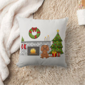 クリスマスルームのルビーフェスティバル犬 クッション (ブランケット)