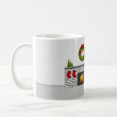 クリスマスルームのルビーフェスティバル犬 コーヒーマグカップ (左)