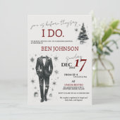 クリスマスルームズシャワー招待状 招待状 (スタンド正面)