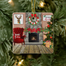 クリスマスルームメタルオーナメント