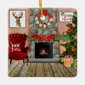 クリスマスルームメタルオーナメント セラミックオーナメント (正面)