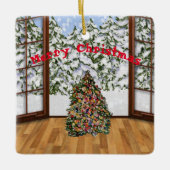 クリスマスルームメタルオーナメント セラミックオーナメント (正面)