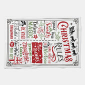 クリスマスルールホリデー キッチンタオル (横)