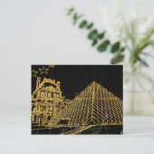 クリスマスルーヴル葉書 ポストカード (スタンド正面)