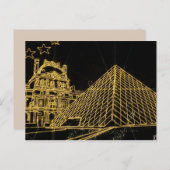 クリスマスルーヴル葉書 ポストカード (正面/裏面)