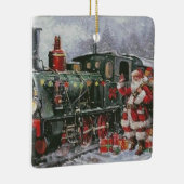 クリスマスレインサンタトイズヴィンテージクリスマスホリデー セラミックオーナメント (右)