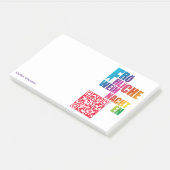 クリスマスレインボーノート ポストイット (アングル)