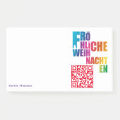 クリスマスレインボーノート ポストイット (正面)