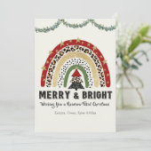 クリスマスレインボーフラットホリデーカード シーズンカード (スタンド正面)