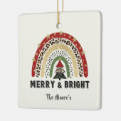 クリスマスレインボーメリーとブライトオーナメント セラミックオーナメント (左)