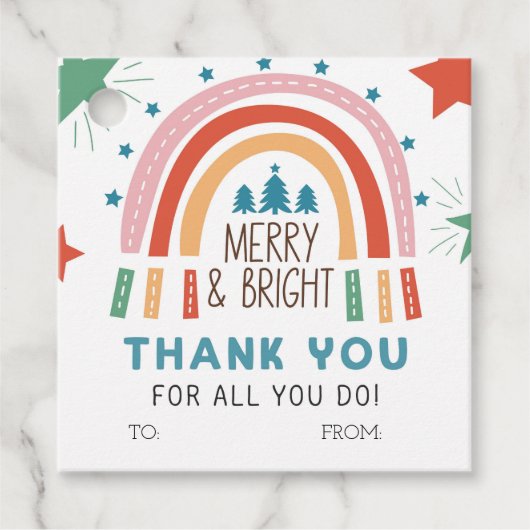クリスマスレインボーメリーとブライト フェイバータグ (正面)