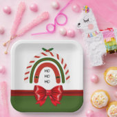 クリスマスレインボーレットイットスノー紙プレート ペーパープレート (パーティー)