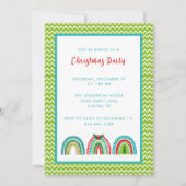 クリスマスレインボー 招待状 (正面)