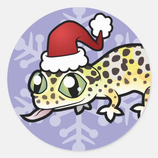 クリスマスレオパードゲッコー ラウンドシール (正面)