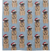 クリスマスレオンベルガー シャワーカーテン (正面)