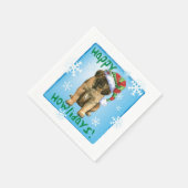 クリスマスレオンベルガー スタンダードカクテルナプキン (角)