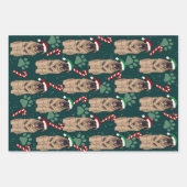 クリスマスレオンベルガー ラッピングペーパーシート (正面)