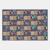 クリスマスレオンベルガー ラッピングペーパーシート (正面3)